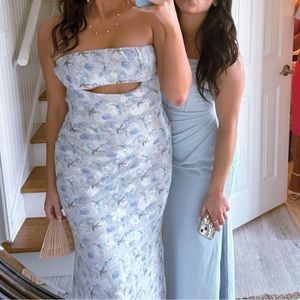 Vici Sweetest Romance Floral Strapless Maxi Dress (Sold Out)